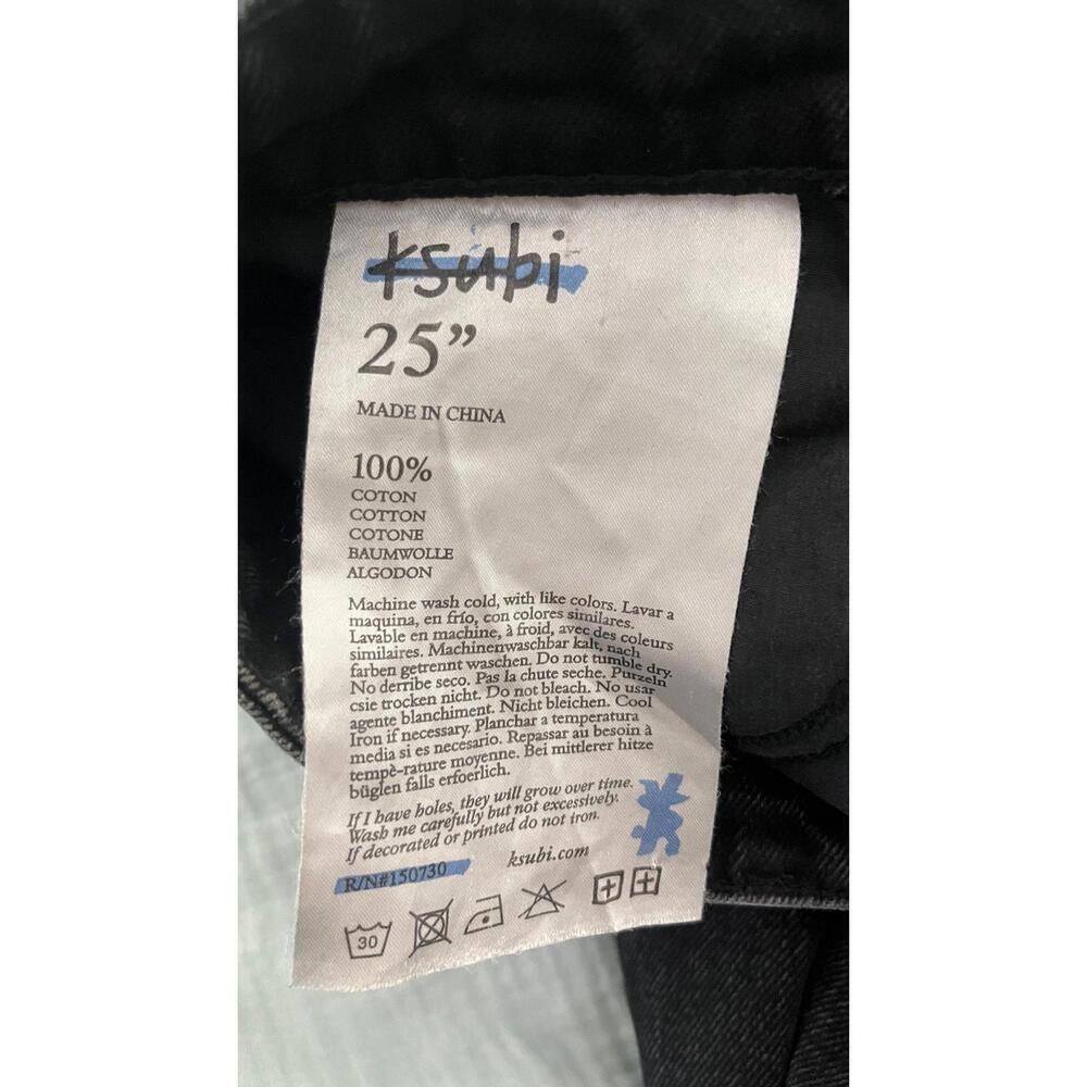 KSUBI  HAILEY BEIBER FAVE HIGH WAISTED CROPPED JEANS - Picture 14 of 14